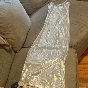 Excellent condition silver metallic dress